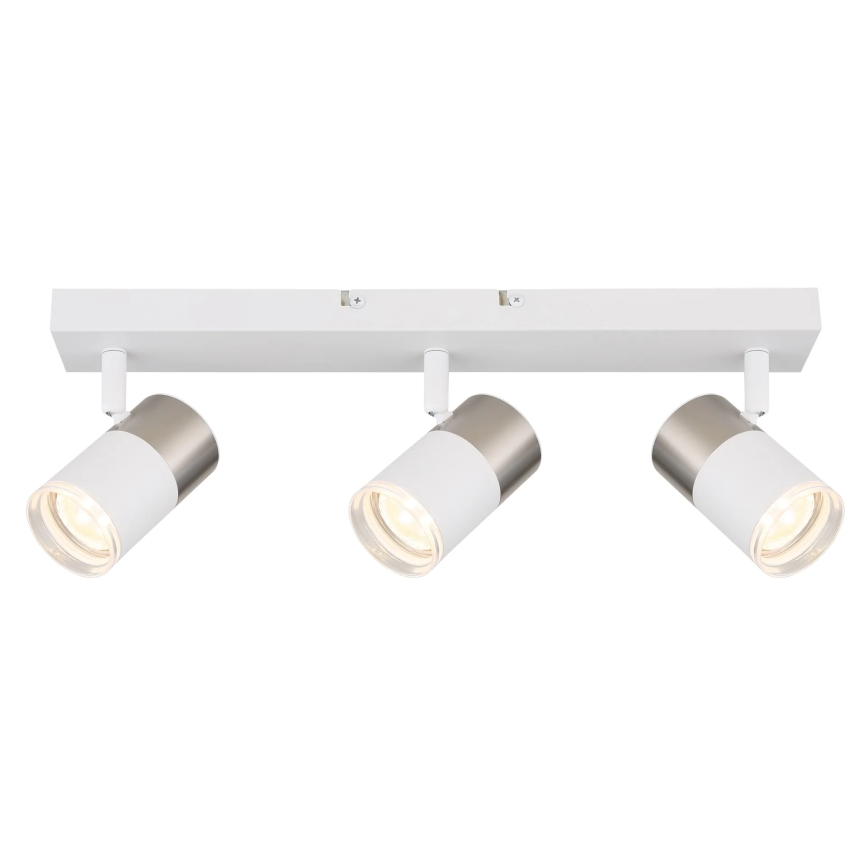 Globo - Spot 3xGU10/25W/230V blanc/chrome mat