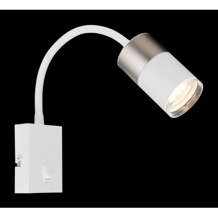 Globo - Wandspot 1xGU10/25W/230V wit/mat chroom