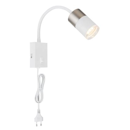 Globo - Wandspot 1xGU10/25W/230V wit/mat chroom