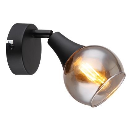 Globo - Wandspot 1xE14/40W/230V zwart