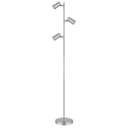 Globo - Staande Lamp 3xGU10/5W/230V mat chroom