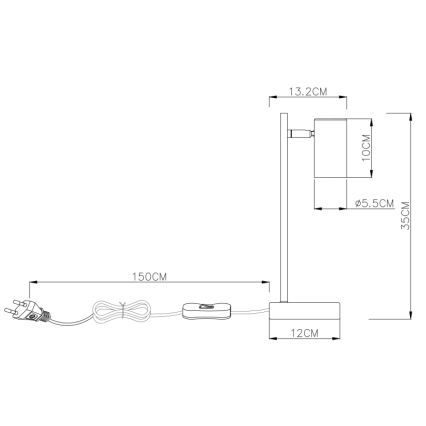 Globo - Tafel Lamp 1xGU10/5W/230V