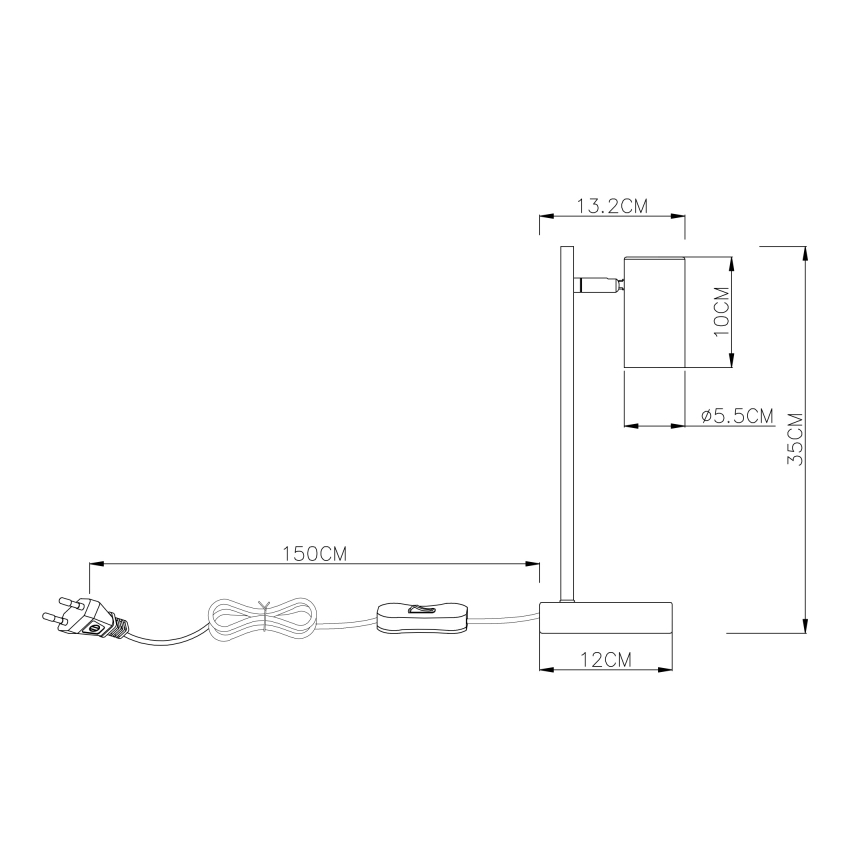 Globo - Tafel Lamp 1xGU10/5W/230V
