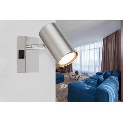 Globo - Wandspot 1xGU10/25W/230V mat chroom