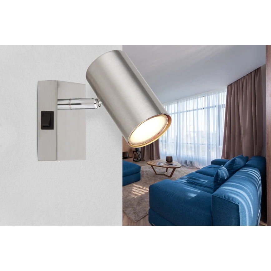 Globo - Wandspot 1xGU10/25W/230V mat chroom