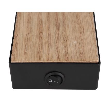Globo - Wandspot 1xGU10/25W/230V zwart/bruin