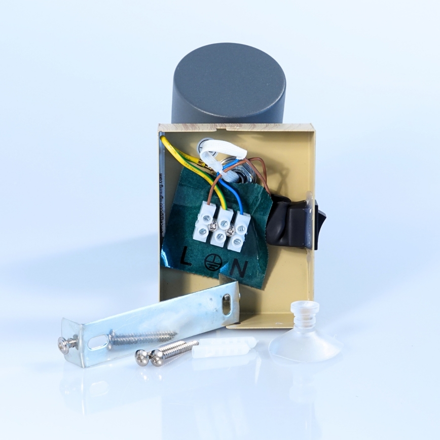 Globo - Spot mural 1xGU10/25W/230V gris/marron