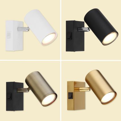 Globo - Spot mural 1xGU10/25W/230V gris/marron