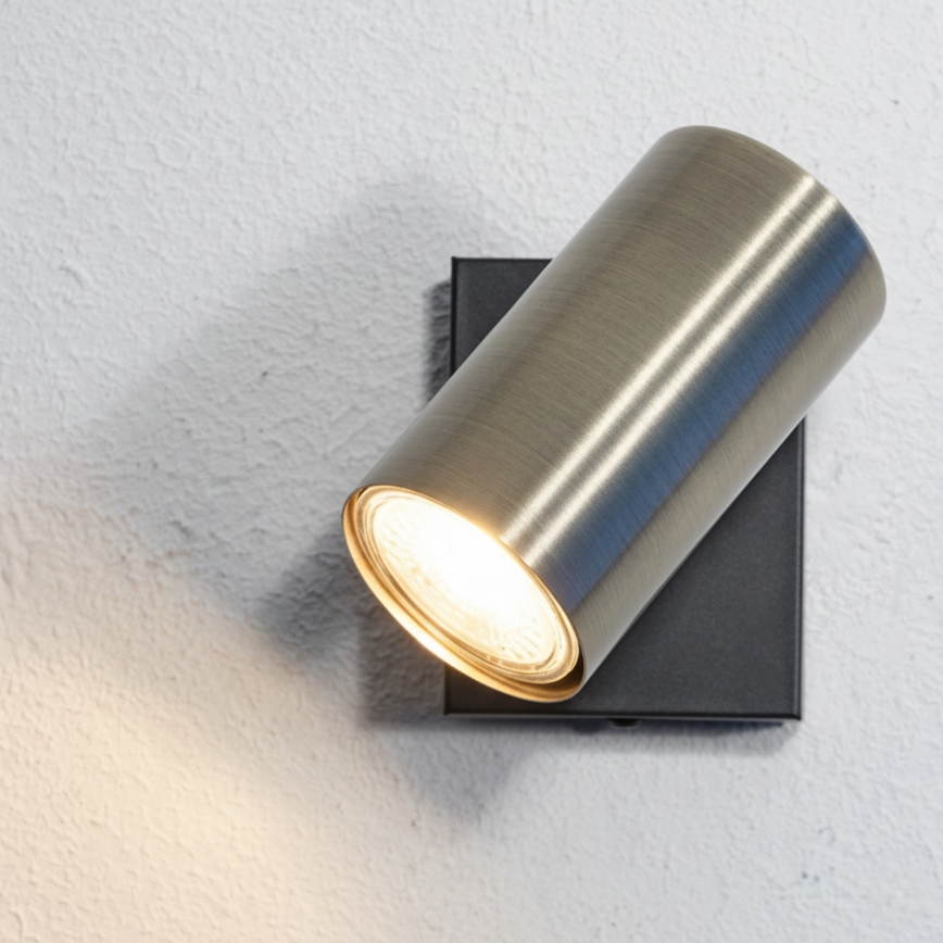 Globo - Spot mural 1xGU10/25W/230V noir/laiton