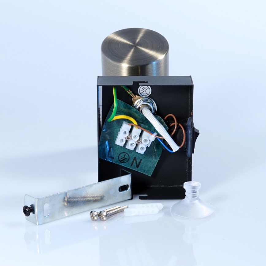 Globo - Spot mural 1xGU10/25W/230V noir/laiton