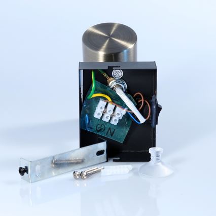 Globo - Wandspot 1xGU10/25W/230V zwart/messing