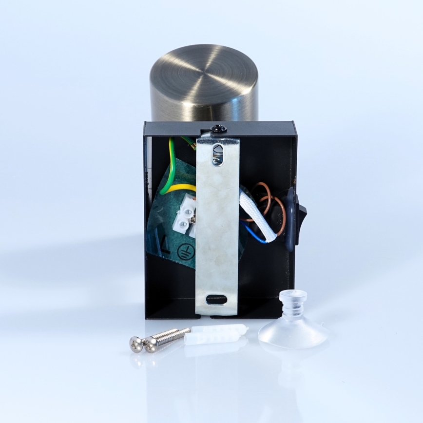 Globo - Wandspot 1xGU10/25W/230V zwart/messing