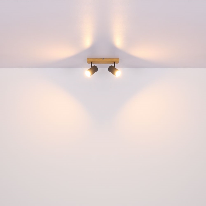 Globo - Spot 2xGU10/35W/230V grijs/bruin