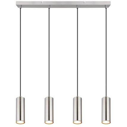 Globo - Suspension filaire 4xGU10/35W/230V chrome mat