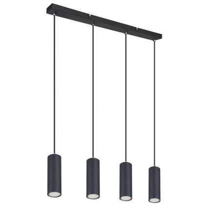 Globo - Hanglamp aan kabel 4xGU10/35W/230V zwart