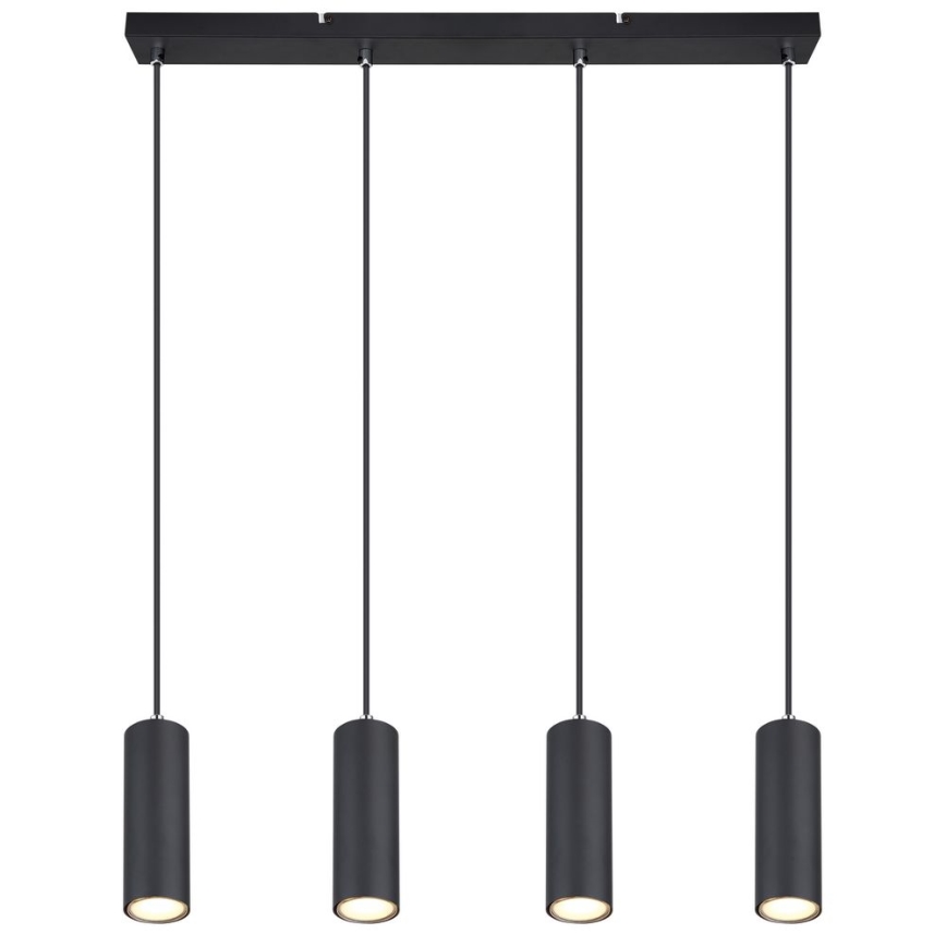 Globo - Hanglamp aan kabel 4xGU10/35W/230V zwart