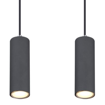 Globo - Hanglamp aan kabel 4xGU10/35W/230V grijs/bruin