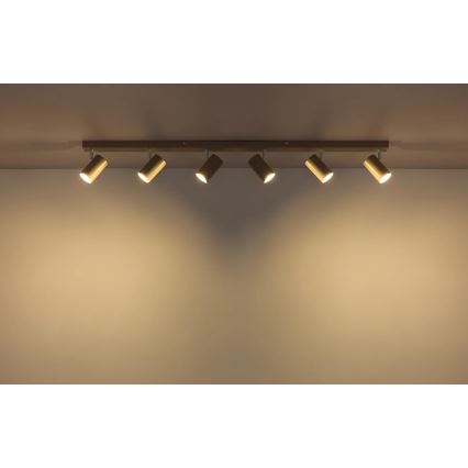 Globo - Spotarmatuur 6x GU10/35W/230V beige