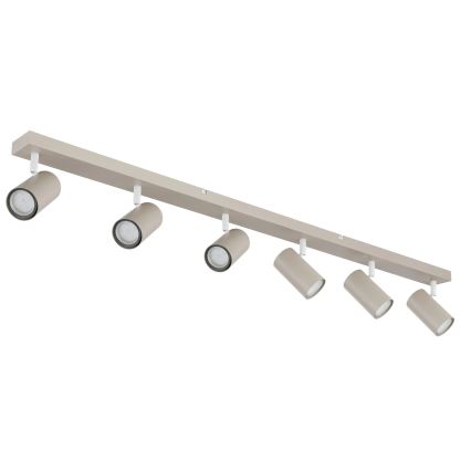 Globo - Spotarmatuur 6x GU10/35W/230V beige
