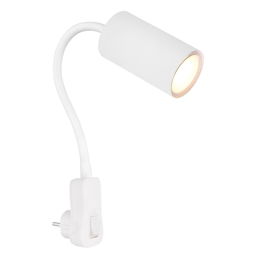 Globo - Applique spot murale à brancher 1xGU10/35W/230V blanche