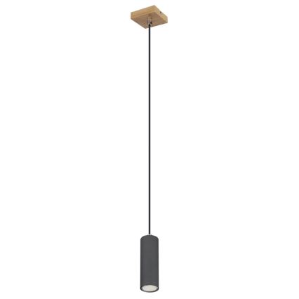 Globo - Hanglamp aan kabel 1xGU10/35W/230V grijs/bruin