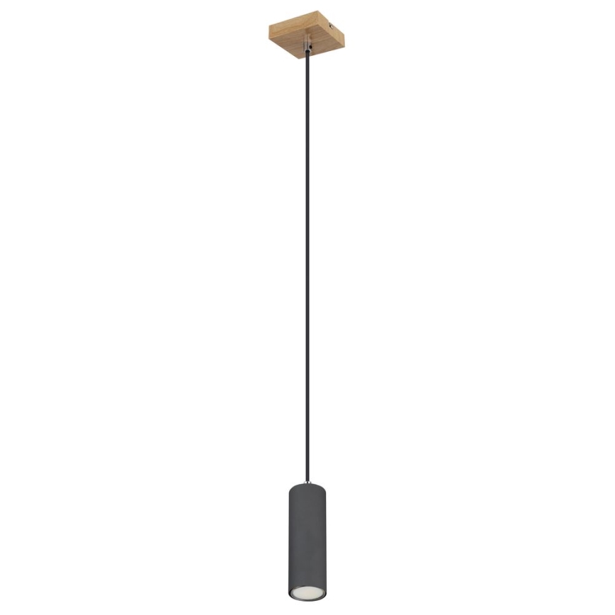 Globo - Hanglamp aan kabel 1xGU10/35W/230V grijs/bruin