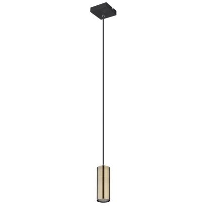 Globo - Hanglamp aan kabel 1xGU10/35W/230V zwart/messing
