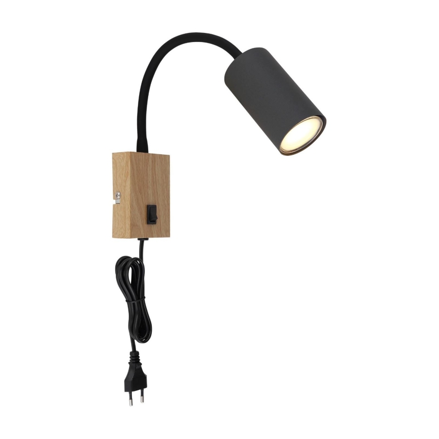 Globo - Applique murale flexible 1xGU10/25W/230V gris/marron