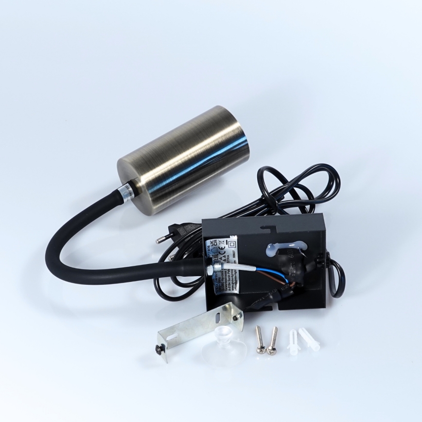 Globo - Applique murale flexible 1xGU10/25W/230V noir/laiton