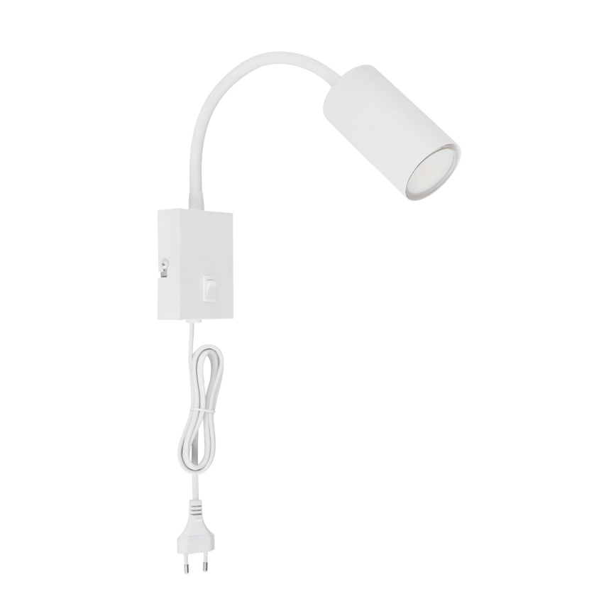 Globo - Flexibele wandlamp 1xGU10/25W/230V wit