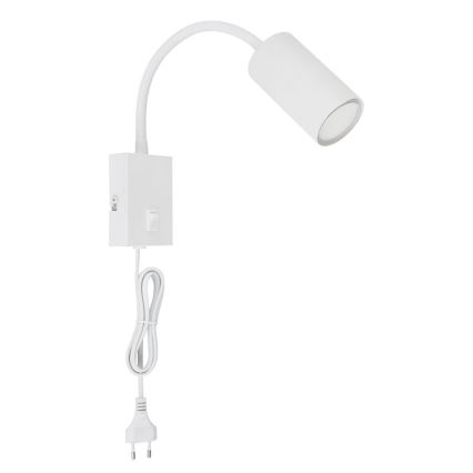 Globo - Flexibele wandlamp 1xGU10/25W/230V wit