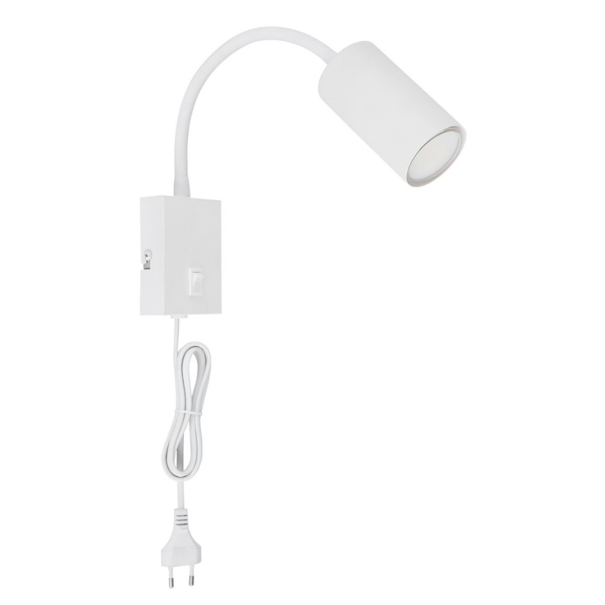 Globo - Flexibele wandlamp 1xGU10/25W/230V wit