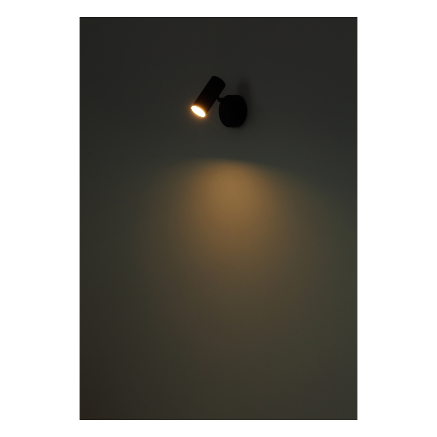 Globo - Dimbare oplaadbare wandspot LED/0,4W/3,7V 1800 mAh zwart