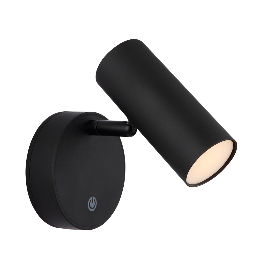 Globo - Dimbare oplaadbare wandspot LED/0,4W/3,7V 1800 mAh zwart