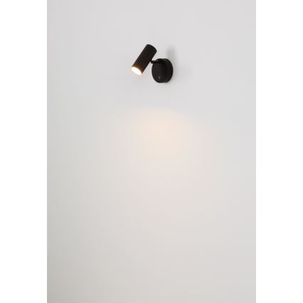 Globo - Dimbare oplaadbare wandspot LED/0,4W/3,7V 1800 mAh zwart