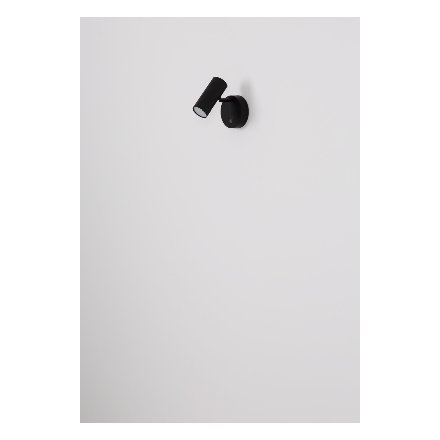 Globo - Dimbare oplaadbare wandspot LED/0,4W/3,7V 1800 mAh zwart