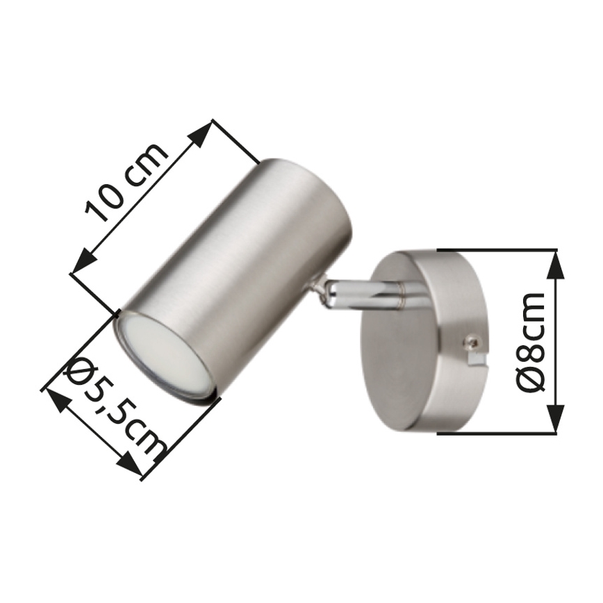 Globo - Wandspot 1xGU10/25W/230V mat chroom