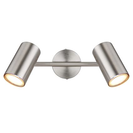 Globo - Spot 2xGU10/25W/230V mat chroom