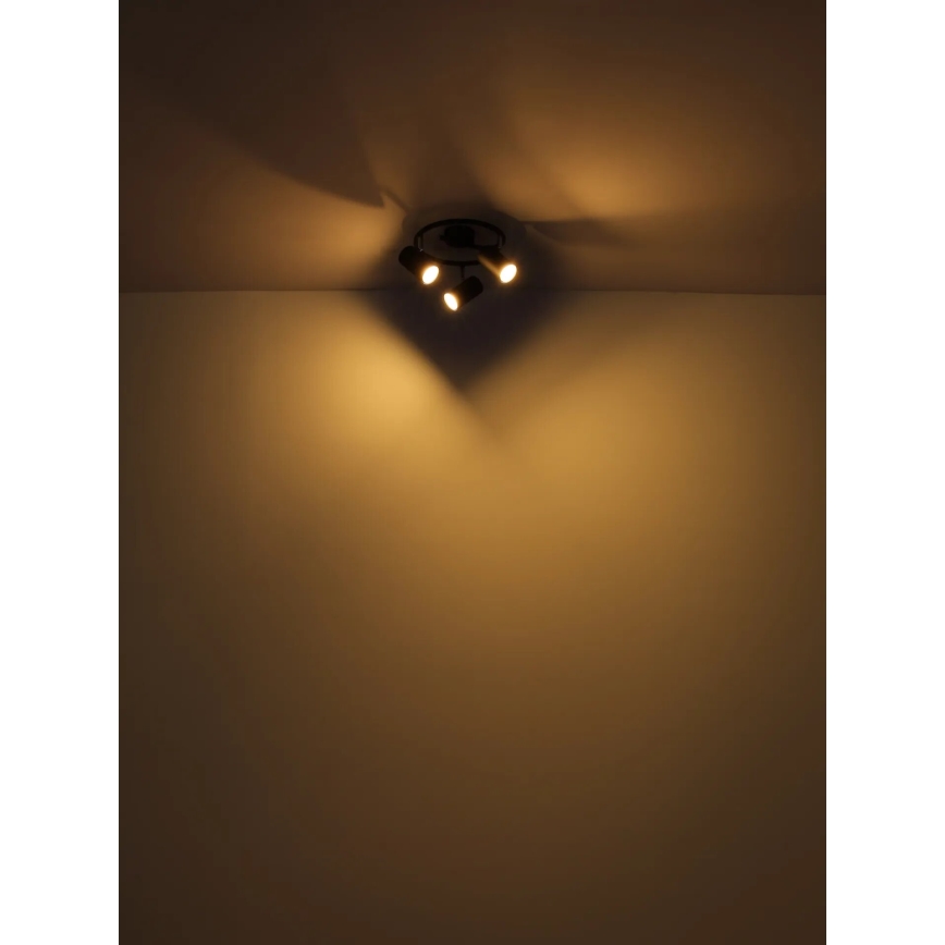 Globo - Spot 3xGU10/25W/230V noir