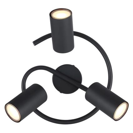 Globo - Spot 3xGU10/25W/230V zwart