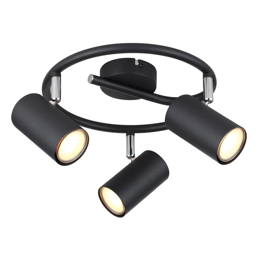 Globo - Spot 3xGU10/25W/230V zwart