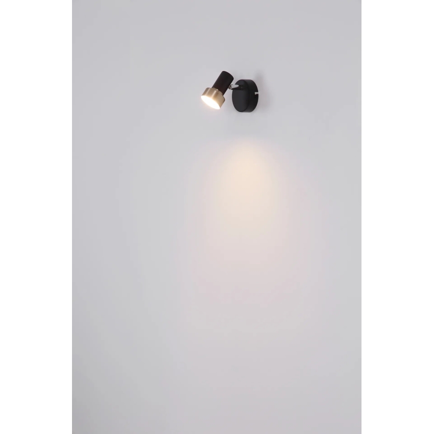 Globo - Wandspot 1xGU10/25W/230V zwart/zilver