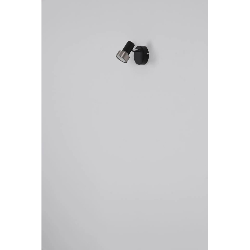 Globo - Wandspot 1xGU10/25W/230V zwart/zilver