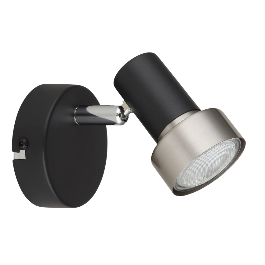 Globo - Wandspot 1xGU10/25W/230V zwart/zilver