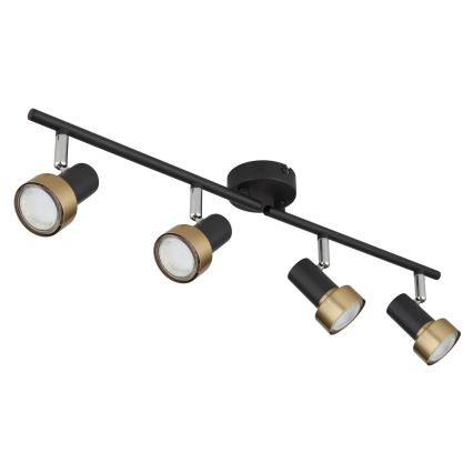 Globo - Spot  4xGU10/25W/230V noir/doré