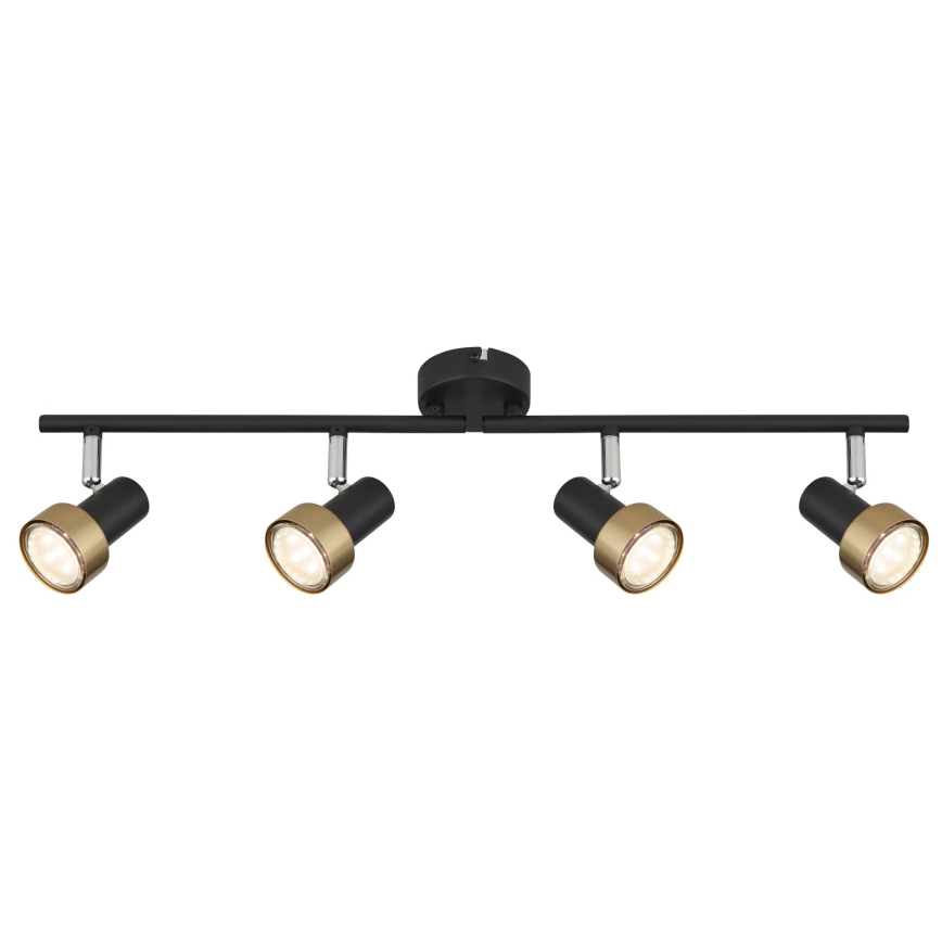 Globo - Spot  4xGU10/25W/230V noir/doré