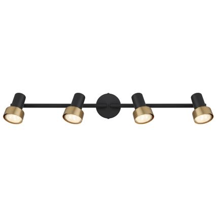 Globo - Spot  4xGU10/25W/230V noir/doré