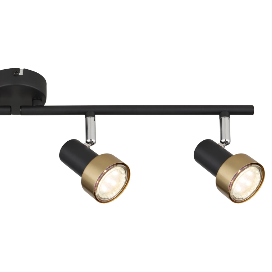 Globo - Spot  4xGU10/25W/230V noir/doré