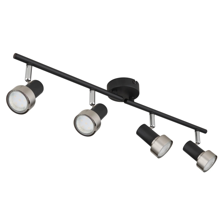 Globo - Spot  4xGU10/25W/230V noir/argent