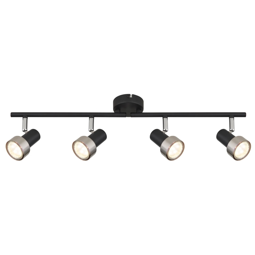 Globo - Spot  4xGU10/25W/230V noir/argent